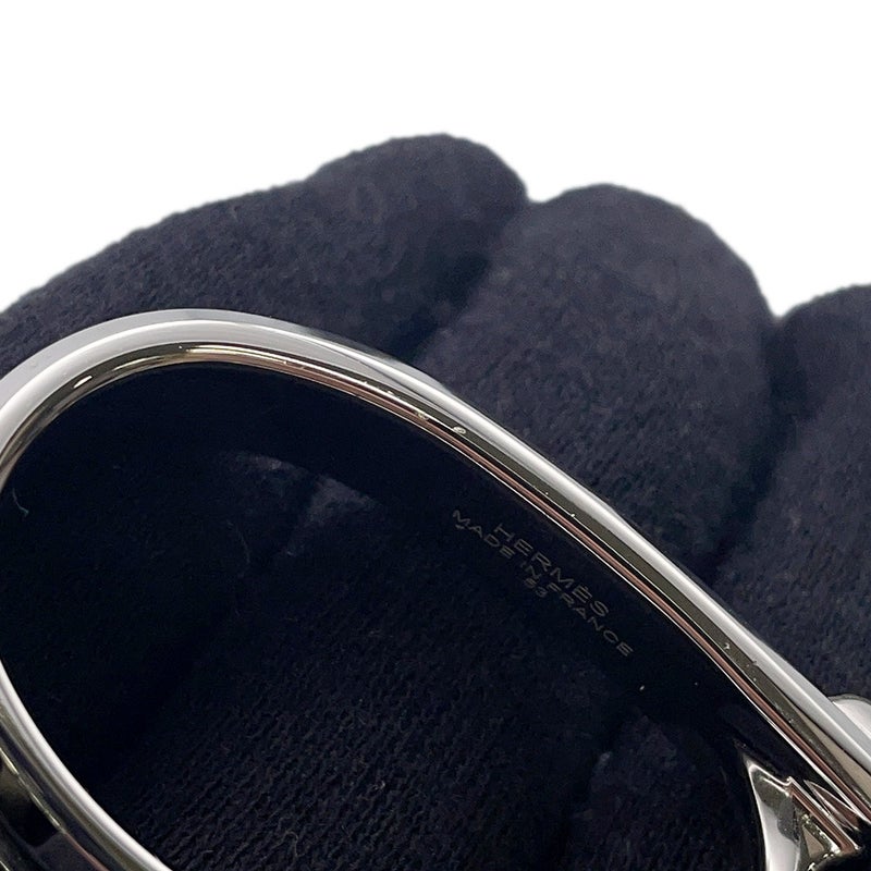 エルメス リング ジョケット ダブル ブラック/シルバー金具 サイズ53 HERMES 指輪 黒