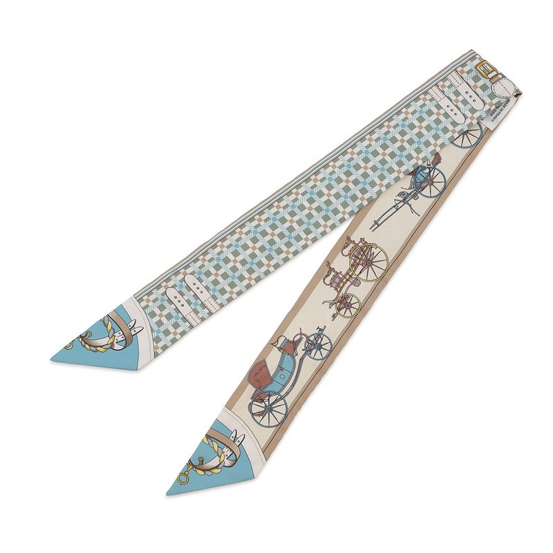 エルメス スカーフ ツイリー 馬車の変遷 Les Voitures Nouvelles HERMES シルク 2024春夏