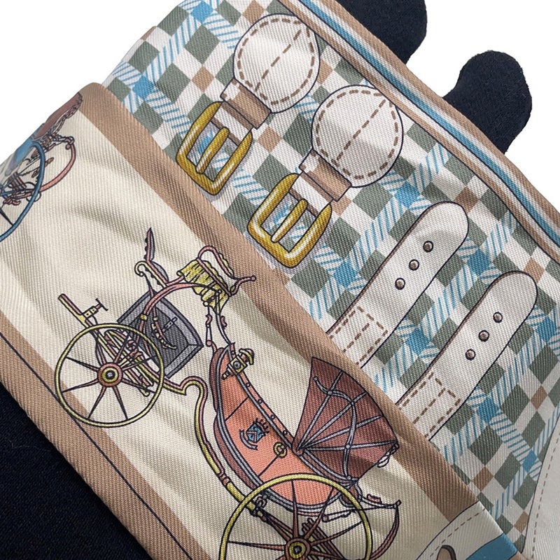 エルメス スカーフ ツイリー 馬車の変遷 Les Voitures Nouvelles HERMES シルク 2024春夏