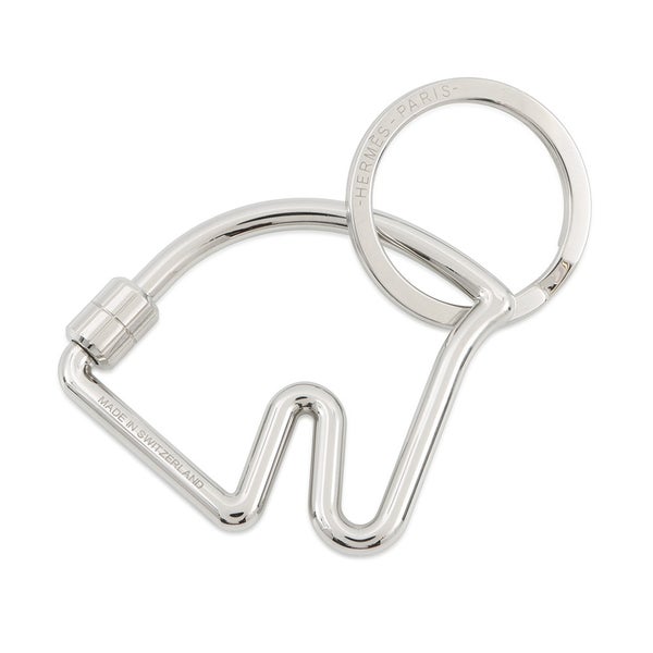 エルメス キーホルダー シュバル Cheval シルバー金具 HERMES キーリング