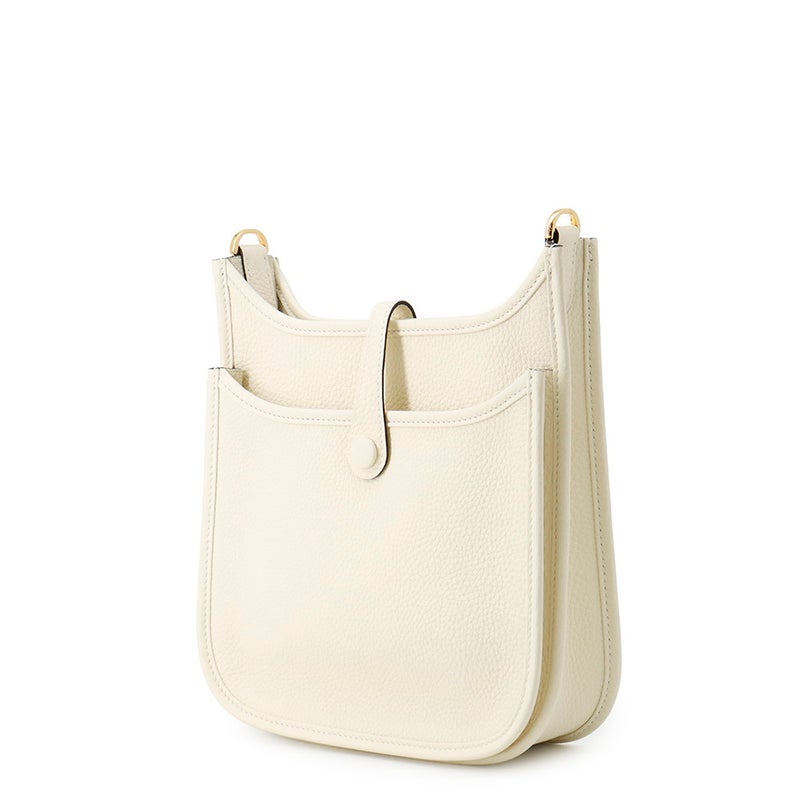 エルメス ショルダーバッグ エブリン3 23 クレーム/ゴールド金具 トリヨンクレマンス G刻印 クリーム 白