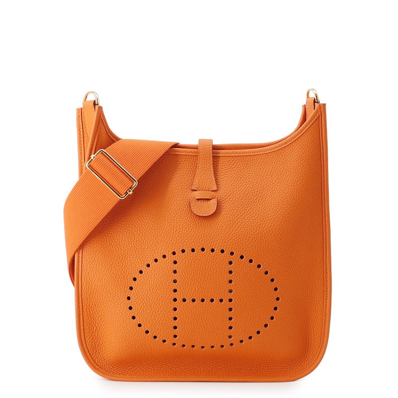 エルメス ショルダーバッグ エブリン3 PM オレンジミニアン/ゴールド金具 B刻印