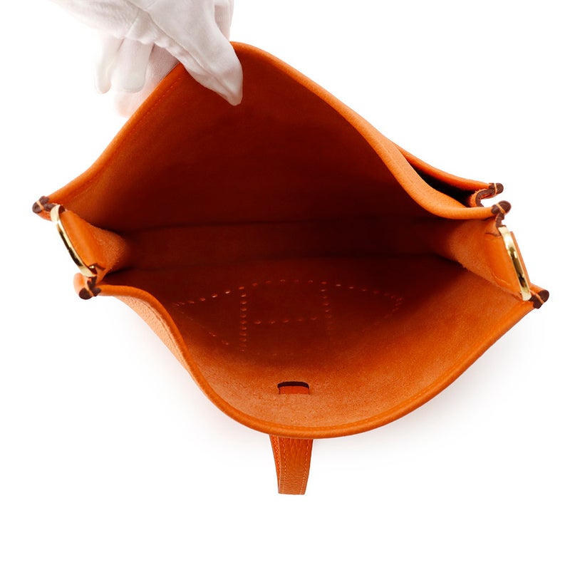 エルメス ショルダーバッグ エブリン3 PM オレンジミニアン/ゴールド金具 B刻印