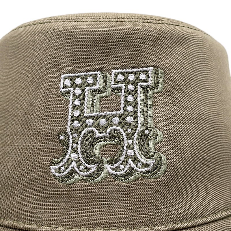 エルメス ハット ハーパー・Hエレクトリック 刺繍 コットン サイズ58 HERMES 帽子 バケットハット
