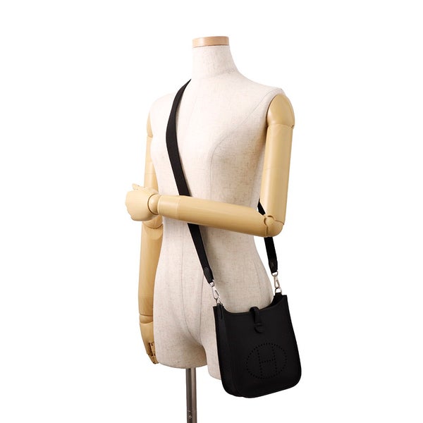 エルメス エブリンTPM 111cm アマゾン ブラック/シルバー金具 トリヨンクレマンス K刻印 黒