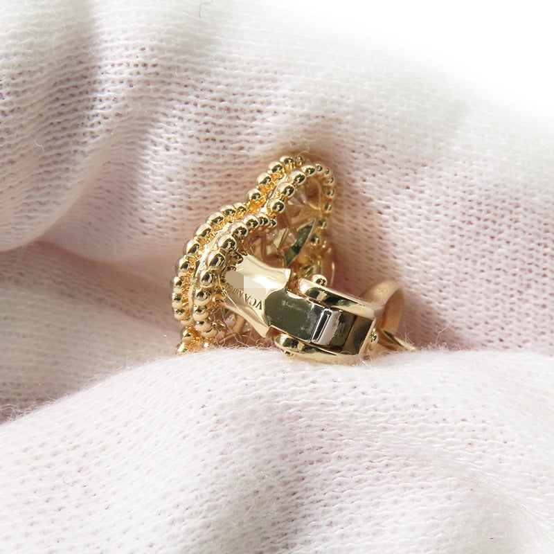 ヴァンクリ ピアス ヴィンテージ アルハンブラ イヤリング ダイヤモンド 24P 計0.96ct K18YGイエローゴールド VCARA44700
