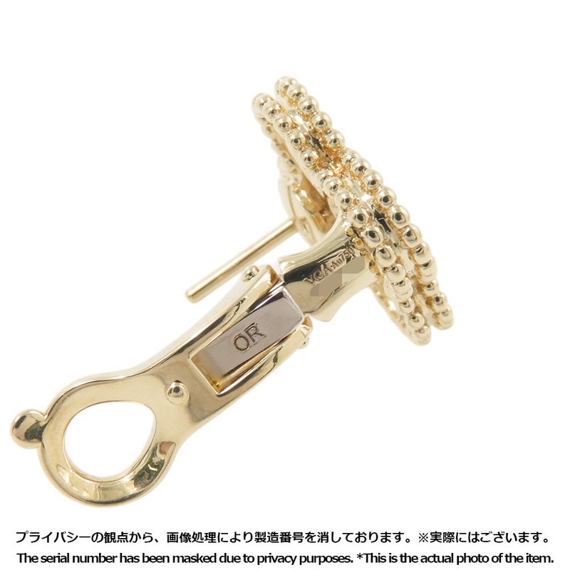 ヴァンクリ ピアス ヴィンテージ アルハンブラ イヤリング ダイヤモンド 24P 計0.96ct K18YGイエローゴールド VCARA44700
