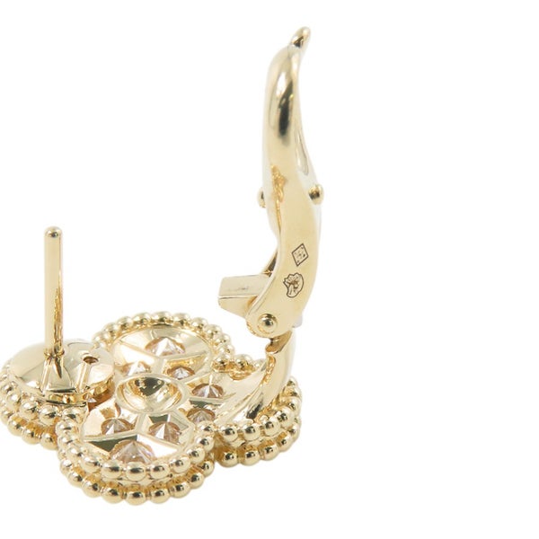 ヴァンクリ ピアス ヴィンテージ アルハンブラ イヤリング ダイヤモンド 24P 計0.96ct K18YGイエローゴールド VCARA44700