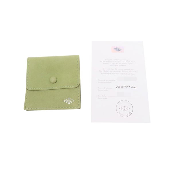 ヴァンクリ ピアス ヴィンテージ アルハンブラ イヤリング ダイヤモンド 24P 計0.96ct K18YGイエローゴールド VCARA44700