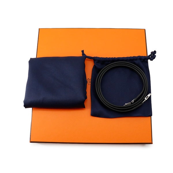 エルメス ミニケリー2 外縫い シュヴァル・ド・ボワ ブラック/シルバー金具 タデラクト W刻印 ２wayショルダー 黒