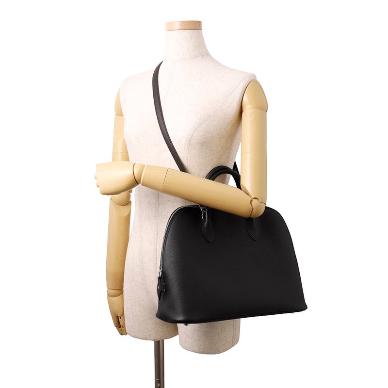 エルメス ハンドバッグ ボリード1923 30 ブラック/シルバー金具 エプソン U刻印 2wayショルダー 黒