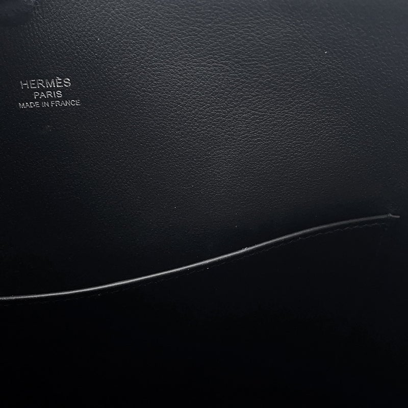 エルメス ハンドバッグ ボリード1923 30 ブラック/シルバー金具 エプソン U刻印 2wayショルダー 黒