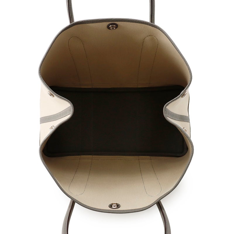 エルメス トートバッグ ガーデンパーティPM エクリュ/グリメイヤー/シルバー金具 トワルミリタリー/ネゴンダ U刻印