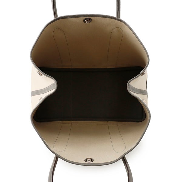 エルメス トートバッグ ガーデンパーティPM エクリュ/グリメイヤー/シルバー金具 トワルミリタリー/ネゴンダ U刻印