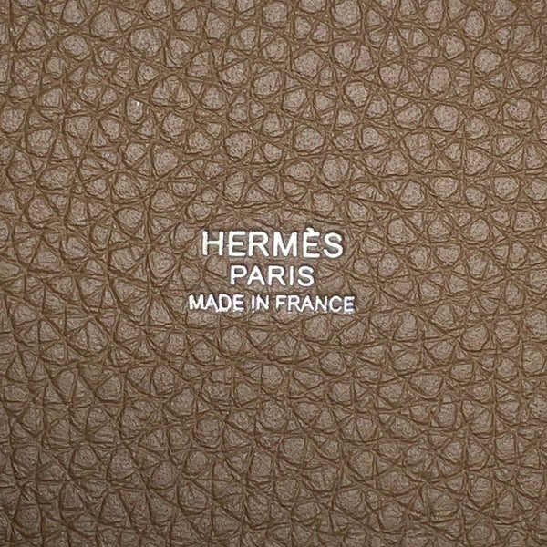 エルメス ハンドバッグ ピコタンロックPM エトゥープ/シルバー金具 トリヨンクレマンス K刻印