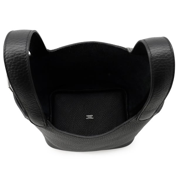 エルメス ハンドバッグ ピコタンロックPM ブラック/シルバー金具 トリヨンクレマンス K刻印 黒