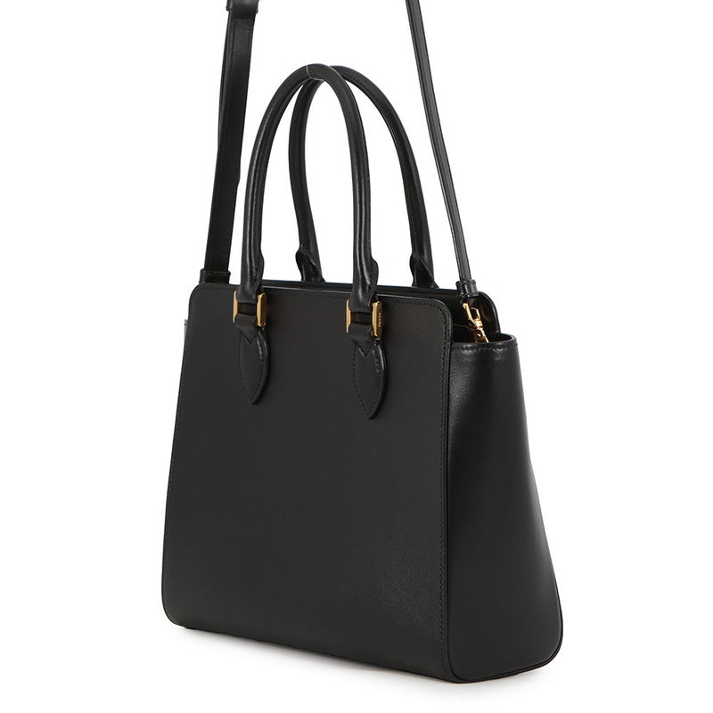 プラダ ハンドバッグ サフィアーノレザー 1BA113 PRADA 2wayショルダーバッグ 黒