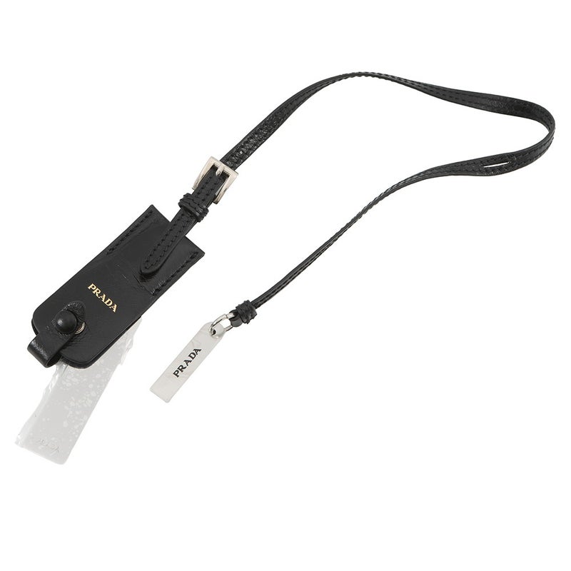 プラダ トートバッグ ミディアム ホーボーバッグ レザー 1BG563 PRADA 黒