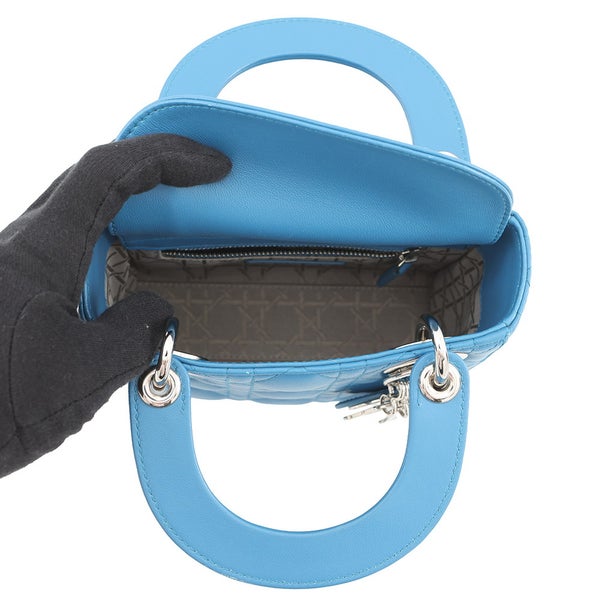 クリスチャン・ディオール ハンドバッグ カナージュ レディディオール ミニ レザー Christian Dior