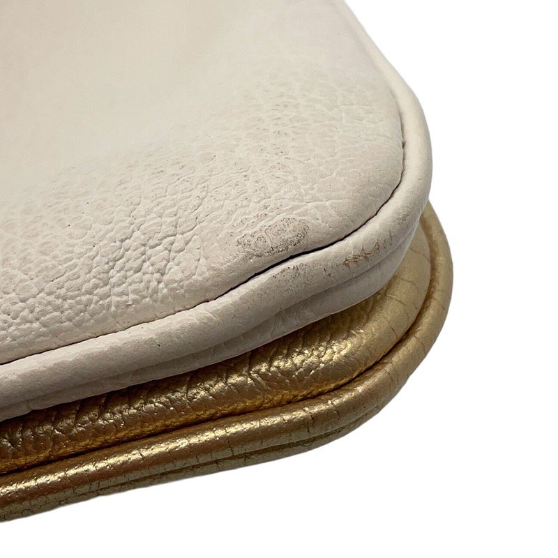 ミュウミュウ チェーンショルダーバッグ ロゴ レザー MIUMIU