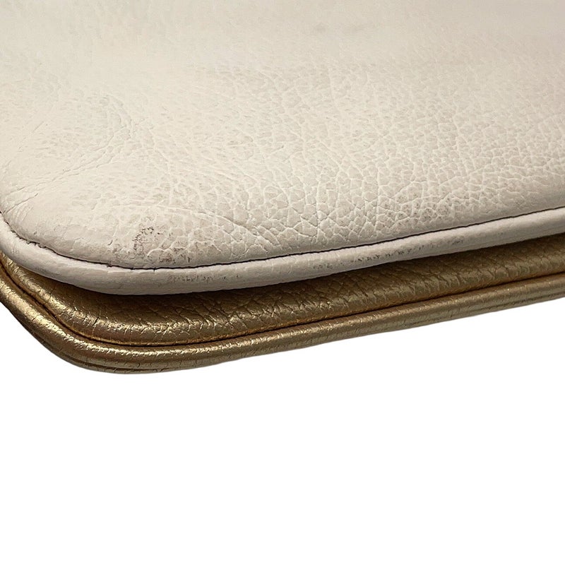 ミュウミュウ チェーンショルダーバッグ ロゴ レザー MIUMIU