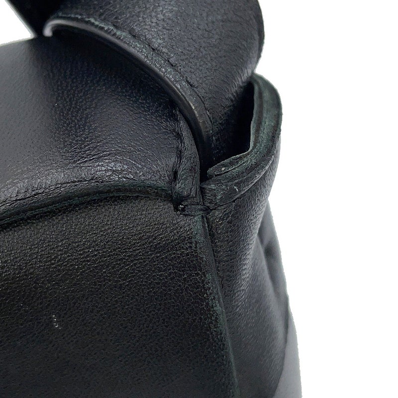 ボッテガヴェネタ ショルダーバッグ マキシイントレチャート カセット ラムスキン 578004 BOTTEGA VENETA 黒