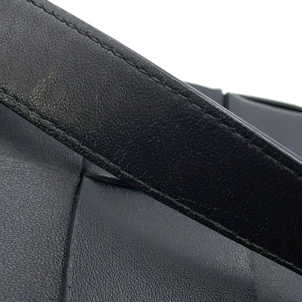 ボッテガヴェネタ ショルダーバッグ マキシイントレチャート カセット ラムスキン 578004 BOTTEGA VENETA 黒