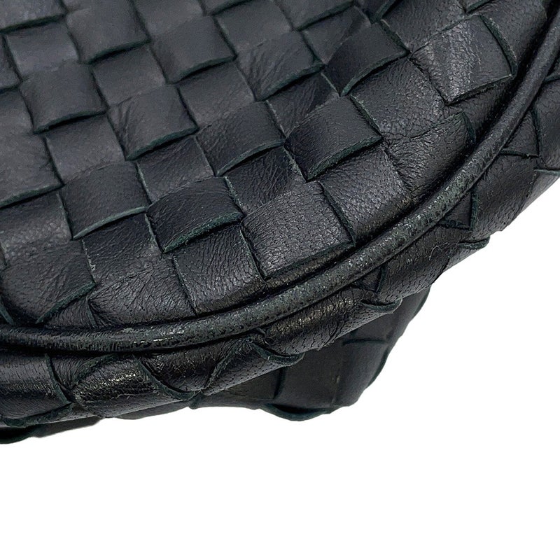 ボッテガヴェネタ ハンドバッグ イントレチャート レザー BOTTEGA VENETA 黒