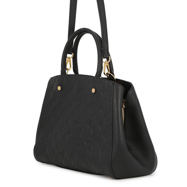 ルイヴィトン ハンドバッグ モノグラム・アンプラント モンテーニュ MM M41048 ヴィトン バッグ 2way ショルダーバッグ 黒 ブラック