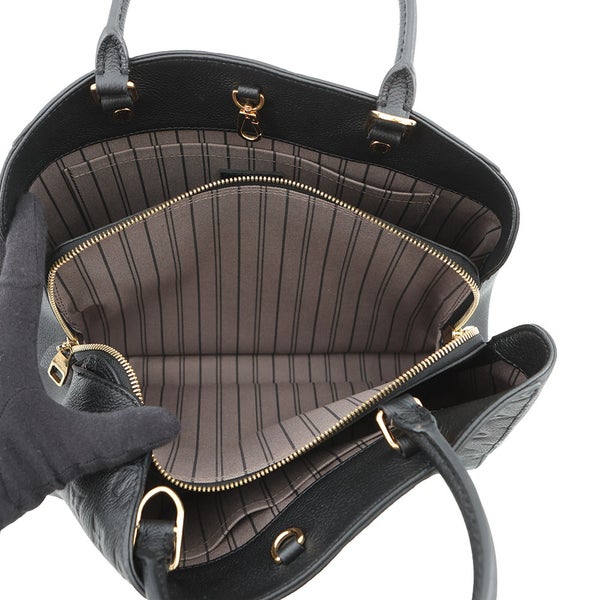 ルイヴィトン ハンドバッグ モノグラム・アンプラント モンテーニュ MM M41048 ヴィトン バッグ 2way ショルダーバッグ 黒 ブラック