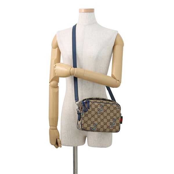 グッチ ショルダーバッグ GGキャンバス スネーク 刺繍 スモール 817771 GUCCI バッグ 2way セカンドバッグ クラッチバッグ