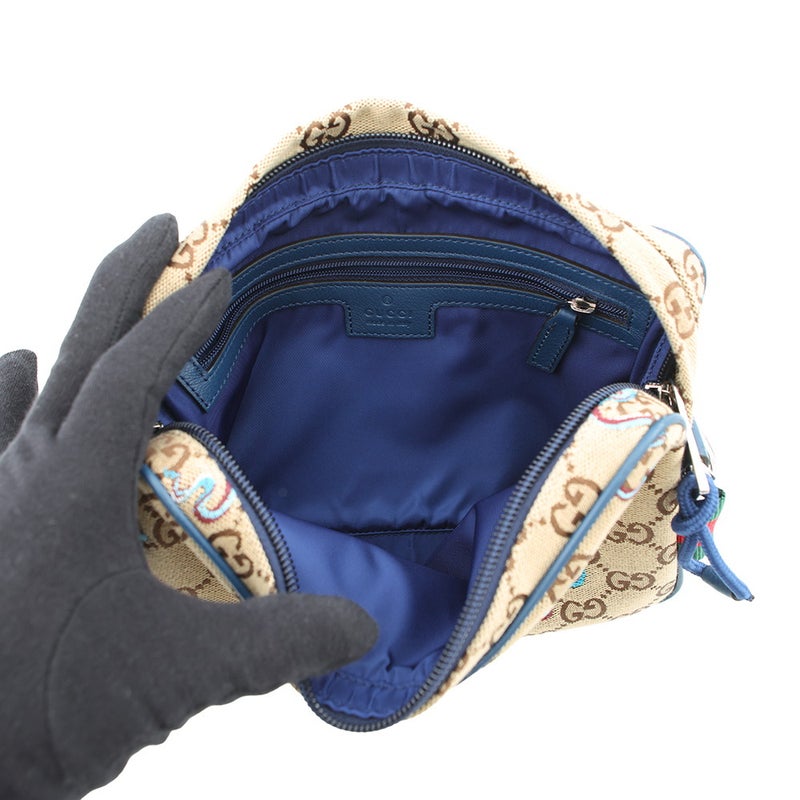 グッチ ショルダーバッグ GGキャンバス スネーク 刺繍 スモール 817771 GUCCI バッグ 2way セカンドバッグ クラッチバッグ