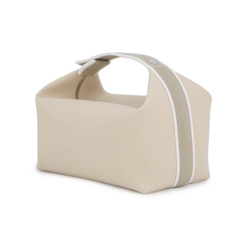 エルメス ハンドバッグ ブリッド・ア・ブラックGM ベージュ/シルバー金具 キャンバス HERMES バッグ ポーチ