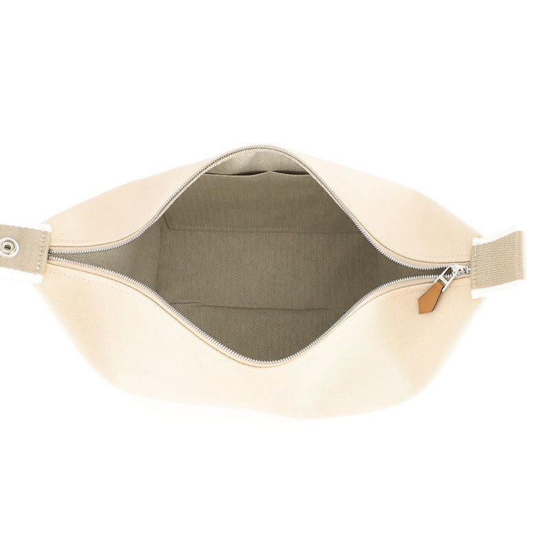 エルメス ハンドバッグ ブリッド・ア・ブラックGM ベージュ/シルバー金具 キャンバス HERMES バッグ ポーチ