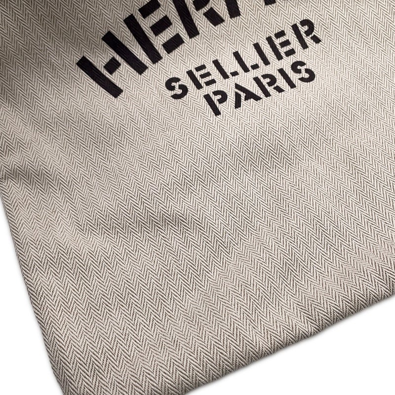 エルメス ショルダーバッグ サック アリーヌMM エクリュ/フォーヴ/シルバー金具 トワルシェブロン/バレニア W刻印