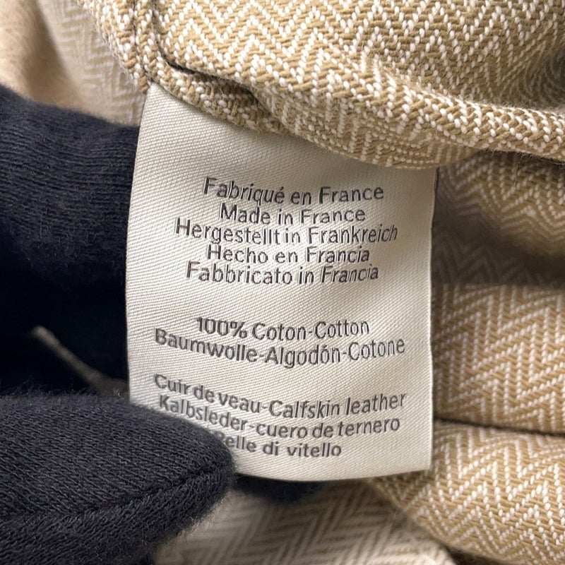 エルメス ショルダーバッグ サック アリーヌMM エクリュ/フォーヴ/シルバー金具 トワルシェブロン/バレニア W刻印