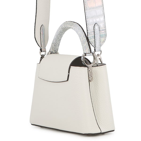 ルイヴィトン ハンドバッグ カプシーヌMINI クロコダイル/トリヨンレザー N85552 LOUIS VUITTON 2wayショルダー 白