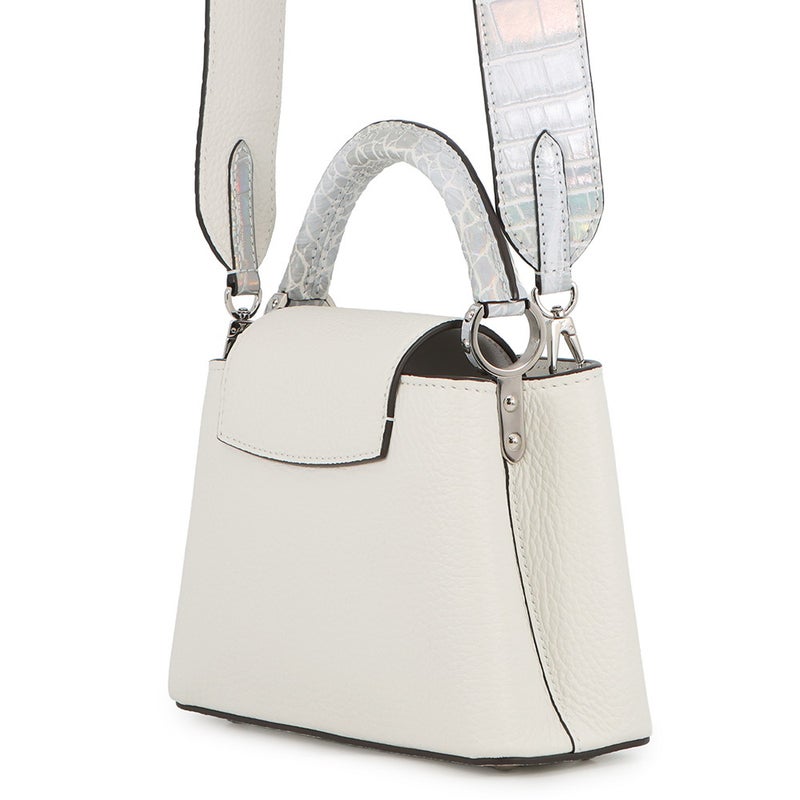 ルイヴィトン ハンドバッグ カプシーヌMINI クロコダイル/トリヨンレザー N85552 LOUIS VUITTON 2wayショルダー 白