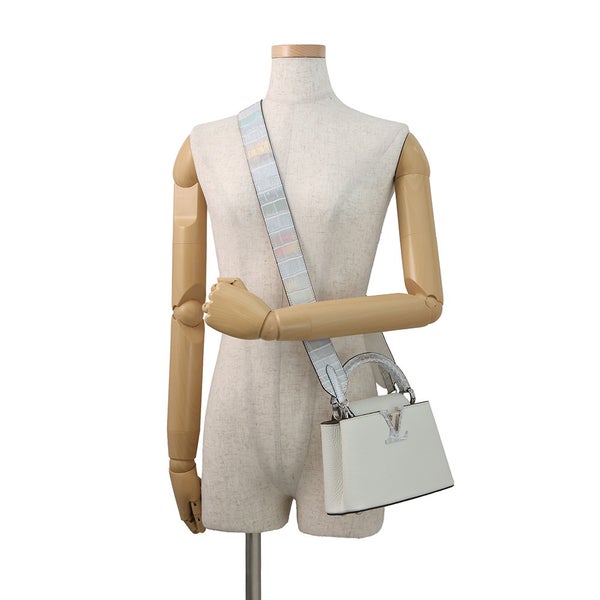 ルイヴィトン ハンドバッグ カプシーヌMINI クロコダイル/トリヨンレザー N85552 LOUIS VUITTON 2wayショルダー 白