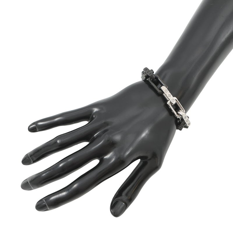 ルイヴィトン ブレスレット モノグラム チェーン サイズL M00687 LOUIS VUITTON アクセサリー 黒