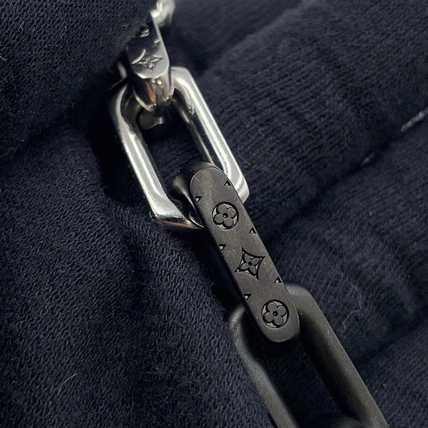 ルイヴィトン ブレスレット モノグラム チェーン サイズL M00687 LOUIS VUITTON アクセサリー 黒