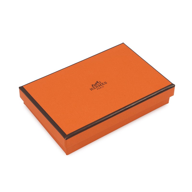 エルメス コインケース カルヴィ デュオ  スプリングホース ブラン/シルバー金具 スイフト W刻印 白