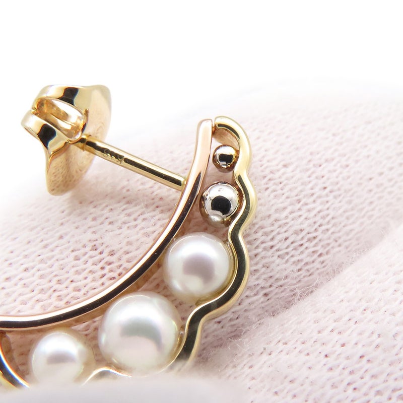 タサキ ピアス リキッド スカルプチャー パール あこや真珠 K18YG/K18PG/Pt900 TASAKI ジュエリー