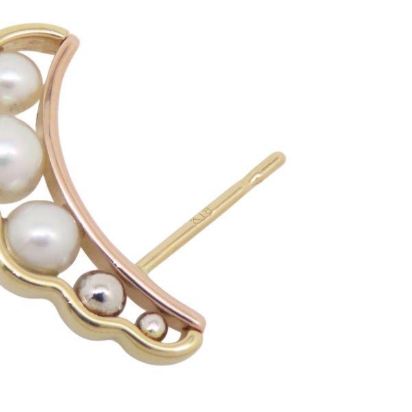 タサキ ピアス リキッド スカルプチャー パール あこや真珠 K18YG/K18PG/Pt900 TASAKI ジュエリー