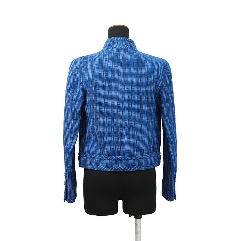 シャネル ジャケット ココマーク チェック柄ツイード レディースサイズ36 P62605 CHANEL アウター 2020リゾートコレクション