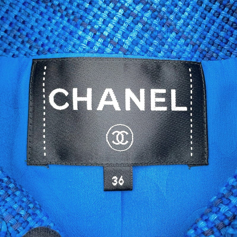 シャネル ジャケット ココマーク チェック柄ツイード レディースサイズ36 P62605 CHANEL アウター 2020リゾートコレクション
