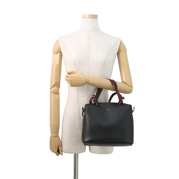 セリーヌ ハンドバッグ ソフトキューブ スモール レザー 181613 CELINE 2wayショルダーバッグ 黒