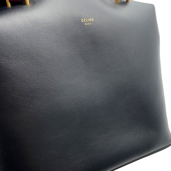 セリーヌ ハンドバッグ ソフトキューブ スモール レザー 181613 CELINE 2wayショルダーバッグ 黒