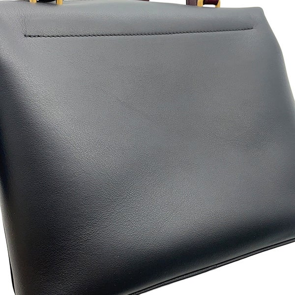 セリーヌ ハンドバッグ ソフトキューブ スモール レザー 181613 CELINE 2wayショルダーバッグ 黒