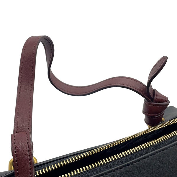 セリーヌ ハンドバッグ ソフトキューブ スモール レザー 181613 CELINE 2wayショルダーバッグ 黒